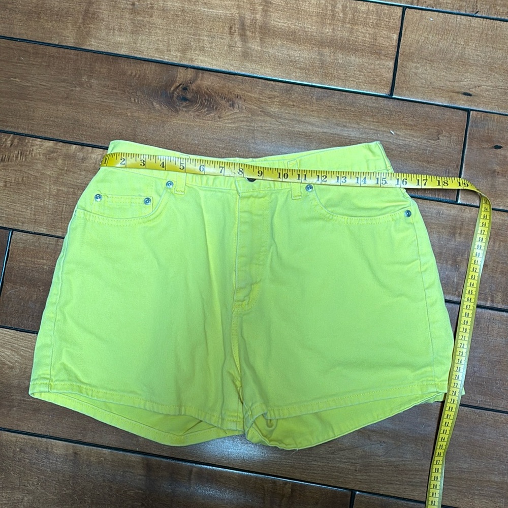Lee brand yellow shorts no tag see measurements likely about a size 5/7